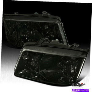 US�w�b�h���C�g FIT 1999-2005 VW Jetta MK4�X���[�N�����Y�h���C�r���O�w�b�h���C�gW / O�r���h�t�H�O�����v Fit 1999-2005 VW Jetta MK4 Smoke Lens Driving Headlights w/o Built in Fog Lamps