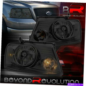USwbhCg 2004-2008 F150 F-150 FOWT BUMPER DRIVINGwbhX[NCgvAZu For 2004-2008 F150 F-150 Front Bumper Driving Head Smoked Lights Lamps Assembly