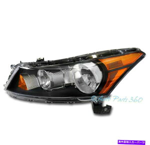 USwbhCg 08-12z_AR[h4DR [t@Ng[X^C]wbhCgwbhvubNhCo For 08-12 Honda Accord 4dr [Factory Style] Headlight Headlamp Black Driver Left