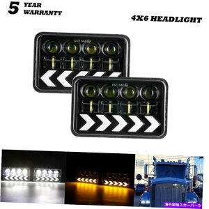 US�w�b�h���C�g �h�b�g4x6 �l�pLED�w�b�h���C�g�����r�[�����Ford freightliner Kenworth DOT 4x6 Square Led Headlight Sealed Beam Arrow for Ford Freightliner Kenworth�y���s�A���i�z