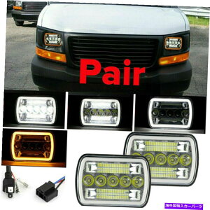 USwbhCg 2s[X7 "x 6" CSP LEDwbhCg3񃊃tN^[500W 50000LM̃gbNCA 2PCS 7"X6" Csp Led Headlights Three Rows Reflectors 500W 50000Lm For Trucks CA