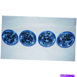 USwbhCg 5-3 / 4 "nQ_ChNX^NAu[wbhCgwbhv60 / 55W H4dZbg 5-3/4" Halogen Diamond Crystal Clear Blue Headlight Headlamp 60/55W H4 Bulbs Set