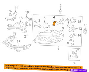 USwbhCg Audi OEM 09-12 A4 QuattrowbhCgwbhCgvAuPbg8K1941121 AUDI OEM 09-12 A4 Quattro Headlight Head light lamp-Rear Bracket Left 8K1941121