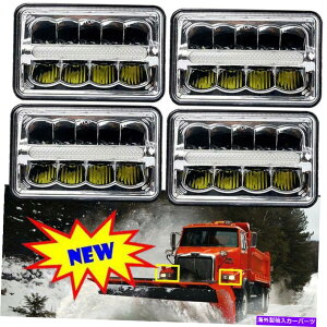USwbhCg 4s[X4x6 "LEDwbhCgHI / LOdNX^NAV[r[wbhvUS 4pcs 4X6" LED Headlights Hi/Lo Light Bulbs Crystal Clear Sealed Beam Headlamp US