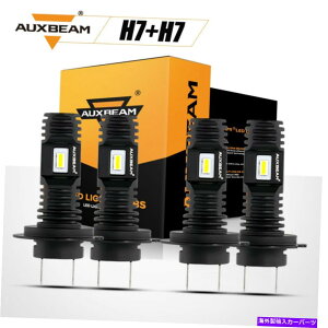 USwbhCg VW Jetta Passat Golf H7 + H7 LEDwbhCgd̍[r[6000KzCg Fit For VW Jetta Passat Golf H7+H7 LED Headlight Bulbs High Low Beam 6000K White