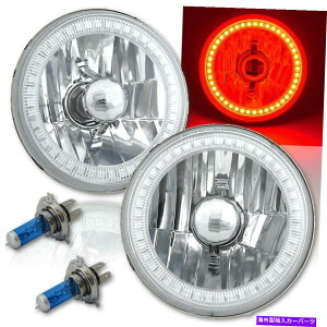USwbhCg 5-3 / 4 SMDLEDnnQdwbhCgVgACNX^NAyA 5-3/4 SMD Red LED Halo Halogen Bulb Headlight Angel Eye Crystal Clear Pair