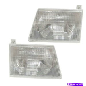 USwbhCg 97-07 EV[YEoEwbhCgwbhvwbhCgvETChZbgyA 97-07 E-Series Van Headlight Headlamp Head Light Lamp Left & Right Side SET PAIR