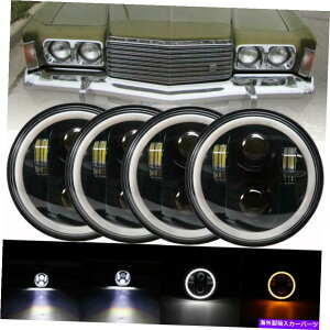 USwbhCg 4s[X5 3/4 "5.75vWFN^[LEDwbhCgV[r[OVg̖DRL̓d 4PCS 5 3/4" 5.75 Projector LED Headlights Sealed Beam Ring Angel Eyes DRL Bulbs