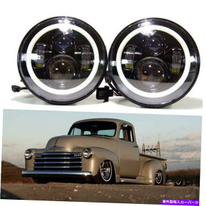 USwbhCg 1947 - 1957̂߂LEDwbhCgDRLCgH4 H13 7C`̃V{[gbNGMCsbNAbv LED Headlight DRL Light H4 H13 7 Inch for 1947-1957 Chevrolet Truck GMC Pickup