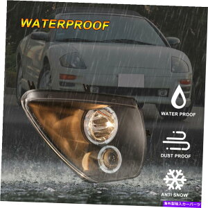 USwbhCg 00-05~cuVGEclipsefAvWFN^[LED HalowbhCgwbhvyA For 00-05 Mitsubishi Eclipse Dual Projector LED Halo Headlights Headlamps Pair