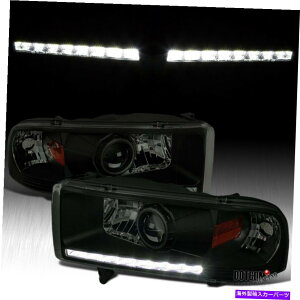 USwbhCg 1994-2001 Dodge Ram 1500 2500 LED DRLvWFN^[wbhCĝ߂̍ Black Smoke For 1994-2001 Dodge RAM 1500 2500 3500 LED DRL Projector Headlights
