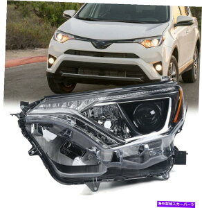 USwbhCg 2016-2018g^RAV4N[nQwbhCgwbhvhbg For 2016-2018 Toyota RAV4 Chrome Halogen Headlight Left Headlamp Replacement DOT