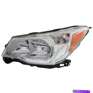 USwbhCg 2014N2015N2015N2015N2015N2015ÑXotHX^[2.5LGWNx[c܂ Headlight For 2014 2015 2016 Subaru Forester 2.5L Engine Left With Chrome Bezel
