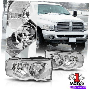 US�w�b�h���C�g 02-05�h�b�WRAM 1500/2500�p�N���[���n�E�W���O�w�b�h���C�g�N���A�M�����t���N�^ Chrome Housing Headlight Clear Signal Reflector for 02-05 Dodge Ram 1500/2500