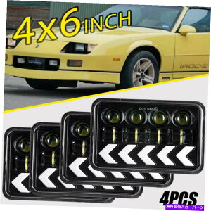 USwbhCg Chevrolet Camarô߂4pcs 4x6 "LEDwbhCgHI / LOV[r[dwbhv 4PCS 4x6" LED Headlights Hi/Lo Sealed Beam Bulb Headlamps For Chevrolet Camaro