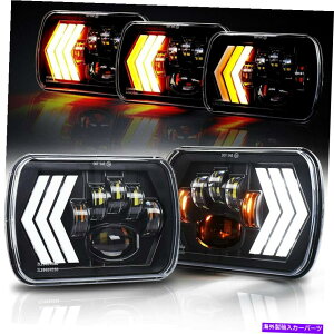 US�w�b�h���C�g 5x7 7x6 '' LED�w�b�h���C�gHi-Lo�r�[���^�[���V�O�i��JEEP�`�F���L�[XJ Wrangler YJ 5x7 7x6'' LED Headlight Hi-Lo Beam Turn Signal For Jeep Cherokee XJ Wrangler YJ�y���s�A���i�z