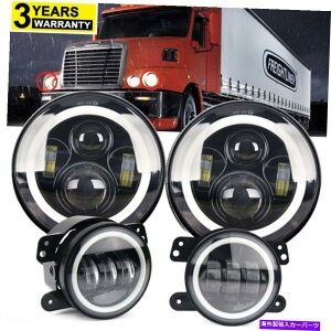 USwbhCg FreightLiner CenturyNX7 '' 'LEDvWFN^[wbhCg4' 'tHOv4pcs For Freightliner Century Class 7'' LED Projector Headlight & 4'' Fog Lights 4pcs