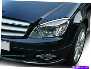 US�w�b�h���C�g �����Z�f�XW204 C�i08-11�j�N�����w�b�h���C�g�t���[�������O�A�N�Z���g�w�b�h�����v�g���� Mercedes w204 C (08-11) CHROME Headlight Frame Rings Accent head lamp trim