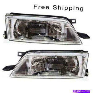USwbhCg nQwbhvAZuZbg2 LHRHTChtBbg1995-1996Y}LV} Halogen Head Lamp Assembly Set of 2 LH & RH Side Fits 1995-1996 Nissan Maxima