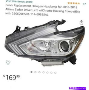 US�w�b�h���C�g 2016�N2018���YAltima Halogen w / o LED���̉^�]��̃w�b�h���C�g�̌��� Headlight Replacement for 2016 2018 Nissan Altima Halogen w/o LED Left Driver�y���s�A���i�z