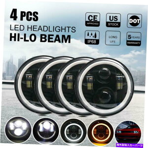 USwbhCg 4s[X5.75 "5-3 / 4" H4 LEDwbhCgHi-Lo DRLEhV{[ 4pcs 5.75" 5-3/4" H4 LED Headlights hi-lo DRL Round for Chevrolet