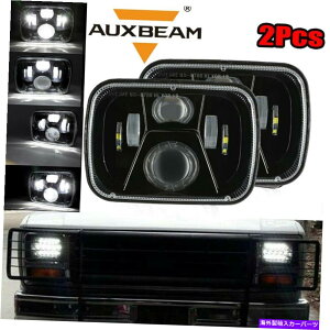 USwbhCg AuxBeamyA7x6 LEDwbhCgYsbNAbvgbNpHI / LO DRLr[tBbg AUXBEAM Pair 7x6 LED Headlight Hi/Lo DRL Beam Fit for Toyota Nissan Pickup Truck