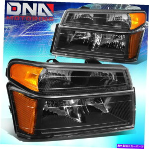 USwbhCg 2004-2012V{[Rh/ GMCLjIyAwbhCg+op[vubN/Ao[ FOR 2004-2012 CHEVY COLORADO/GMC CANYON PAIR HEADLIGHT+BUMPER LAMPS BLACK/AMBER