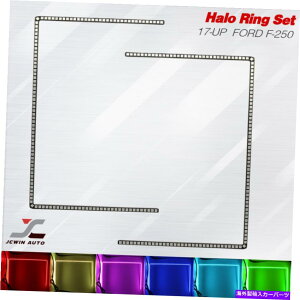 US�w�b�h���C�g 2017-UP F-250 Bluetooth�}���`�J���[�V�g�̖�LED RGB�w�b�h���C�g�n���[�����O�Z�b�g 2017-UP F-250 Bluetooth Multi-Color Angel Eyes LED RGB Headlight Halo Ring Set�y���s�A���i�z