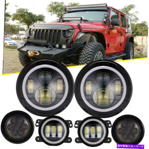 USwbhCg 7 '' LEDwbhCg+tHOv+^[VOiCgLbgW[vO[JK 07-17 7'' LED Headlight + Fog Lamp + Turn Signal Lights Kit for Jeep Wrangler JK 07-17
