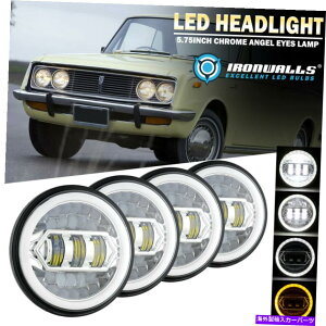 USwbhCg 4pcs 5.75 "NLEDwbhCgDRL^[VOiGWFACY1968-1979g^ 4Pcs 5.75" Chrome LED Headlights DRL Turn Signal Angel Eyes for 1968-1979 Toyota