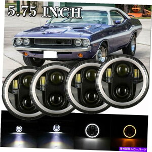 USwbhCg 5 3/4 "5.75ی^vWFN^[LEDwbhCgDRLV[r[wbhvd 5 3/4" 5.75 Round Projector LED Headlights DRL Sealed Beam HeadLamp Light Bulbs