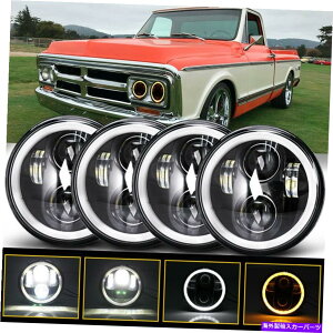 USwbhCg 4s[X5 3/4 "5.75"vWFN^[LEDwbhCgV[r[OVg̖DRL̓d 4PCS 5 3/4" 5.75" Projector LED Headlights Sealed Beam Ring Angel Eyes DRL Bulbs