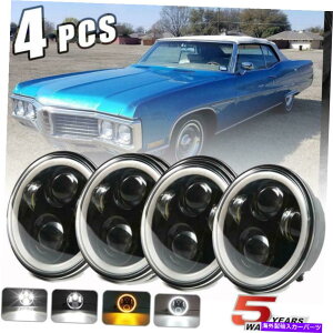 USwbhCg Buick Electra GS 350 400 450 400 450 400 455 455̂߂̃hbg4pc 5.75 DOT 4PC 5.75 5-3/4 Round LED Headlights For Buick Electra GS 350 400 455