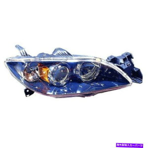 USwbhCg EqnQJ[wbhCgtBbg04-09}c_3 4hAZ_ Right Passenger Halogen CAPA Headlight Fits 04-09 Mazda 3 4-Door Sedan