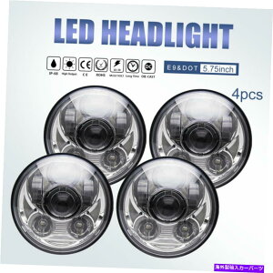 USwbhCg 4PCS DOT 5.75 5 3/4 "LEDvWFN^[wbhCgwbhv̂߂Peterbilt 349 359 4pcs DOT 5.75 5 3/4" LED Projector Headlights Headlamp for Peterbilt 349 359