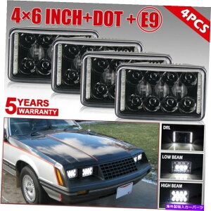 US�w�b�h���C�g �h�b�g4��4x6�N���[�`�b�vLED�w�b�h���C�gHi Lo Beam for Ford Ltd 1979-1986 DOT 4pcs 4X6 Cree Chip LED Headlights Hi Lo Beam with DRL for Ford LTD 1979-1986�y���s�A���i�z