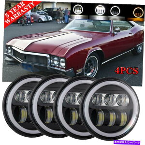 US�w�b�h���C�g �h�b�g5.75 5-3 / 4�C���`LED�w�b�h���C�gHI / LO DRL�r�[��Buick Riviera 1963-1974 DOT 5.75 5-3/4 inch LED Headlights Hi/Lo DRL Beam For Buick Riviera 1963-1974�y���s�A���i�z