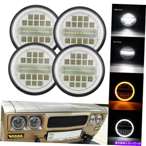 USwbhCg 4s[X5 3/4 "5.75vWFN^[LEDwbhCgV[r[OVg̖DRL̓d 4PCS 5 3/4" 5.75 Projector LED Headlights Sealed Beam Ring Angel Eyes DRL Bulbs