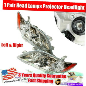 USwbhCg ȆʃyAvvWFN^[wbhCg2007-2009g^J Left Right Sides Pair Head Lamps Projector Headlights For 2007-2009 Toyota Camry