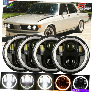 USwbhCg 4s[X5.75 "5-3 / 4"EhLEDwbhCg1969-1988 BMWx[XpDRLvWFN^[r[ 4PCS 5.75" 5-3/4" Round LED Headlights DRL Projector Beam for 1969-1988 BMW Base