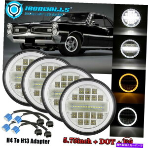 USwbhCg 4×5 3/4 "5.75 LEDwbhCgPontiac Gto Grand Prix FirebirdpLEDwbhCgDRL 4x5 3/4" 5.75 LED Headlights HI/LO Beam DRL for Pontiac GTO Grand Prix Firebird