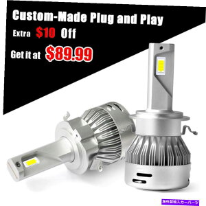 USwbhCg Lasfit H7 LEDwbhCgd͕Kv܂񃊃e[i[r[60W 6000LMX[p[zCg Lasfit H7 LED Headlight Bulbs No Need Retainer Low Beam 60W 6000LM Super White