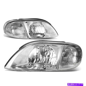USwbhCg 1999N2003NtH[hEBhXX^[wbhCgwbhvv+ENNA For 1999-2003 Ford Windstar Headlight Headlamp Lamps Left + Right Chrome Clear