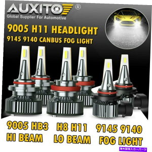 USwbhCg tH[hF-150GXP[v̂߂6x Auxito Canbus H11 9005 LED̃wbhCg̓dtHOv 6x AUXITO CANBUS H11 9005 LED Headlight Bulbs Fog Light for Ford F-150 Escape