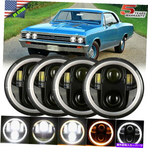 USwbhCg 4s[X5 3/4 "5.75vWFN^[LEDwbhCgV[r[OVg̖DRL̓d 4PCS 5 3/4" 5.75 Projector LED Headlights Sealed Beam Ring Angel Eyes DRL Bulbs