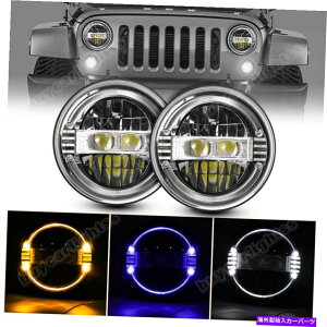 USwbhCg yA7 '' LEDwbhCgu[׈Ȉ̖ڂ̃vWFN^[̂߂̃W[vwrangler jk 07-18 Pair 7'' LED Headlights Blue Evil Demon Eye Projector For JEEP Wrangler JK 07-18