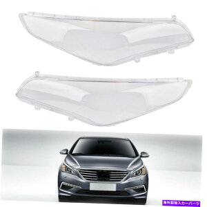 USwbhCg Hyundai Sonata 9.2015 2016N2017N2017ÑwbhCgJo[Ԃ̃wbhvY Pair For Hyundai Sonata 9th 2015 2016 2017 Headlight Cover Car Headlamp Lens