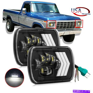 USwbhCg 5×7 7×6 LEDwbhCgHalo DRLpF-250 F-350X[p[f[eBW[E-150o 5X7 7X6 LED Headlights Halo DRL For Ford F-250 F-350 Super Duty Ranger E-150 VAN