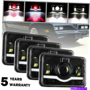 USwbhCg 4s[X4×6 "120W LEDwbhCgChevrolet Camarô߂Angel Eye DRL̓d̃wbhv 4PCS 4x6" 120W LED Headlights Angel Eye DRL Bulb Headlamps For Chevrolet Camaro