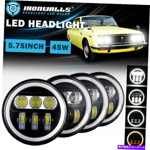 USwbhCg 1968N1979Ng^Ri4PCS 5.75 "vWFN^[LEDwbhCgGWFACO For 1968-1979 Toyota Corona 4Pcs 5.75" Projector LED Headlights Angel Eyes Ring